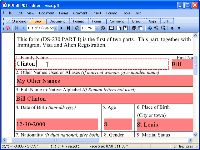 standard form fill up format
 PDF Form Filler: How to Fill PDF Form